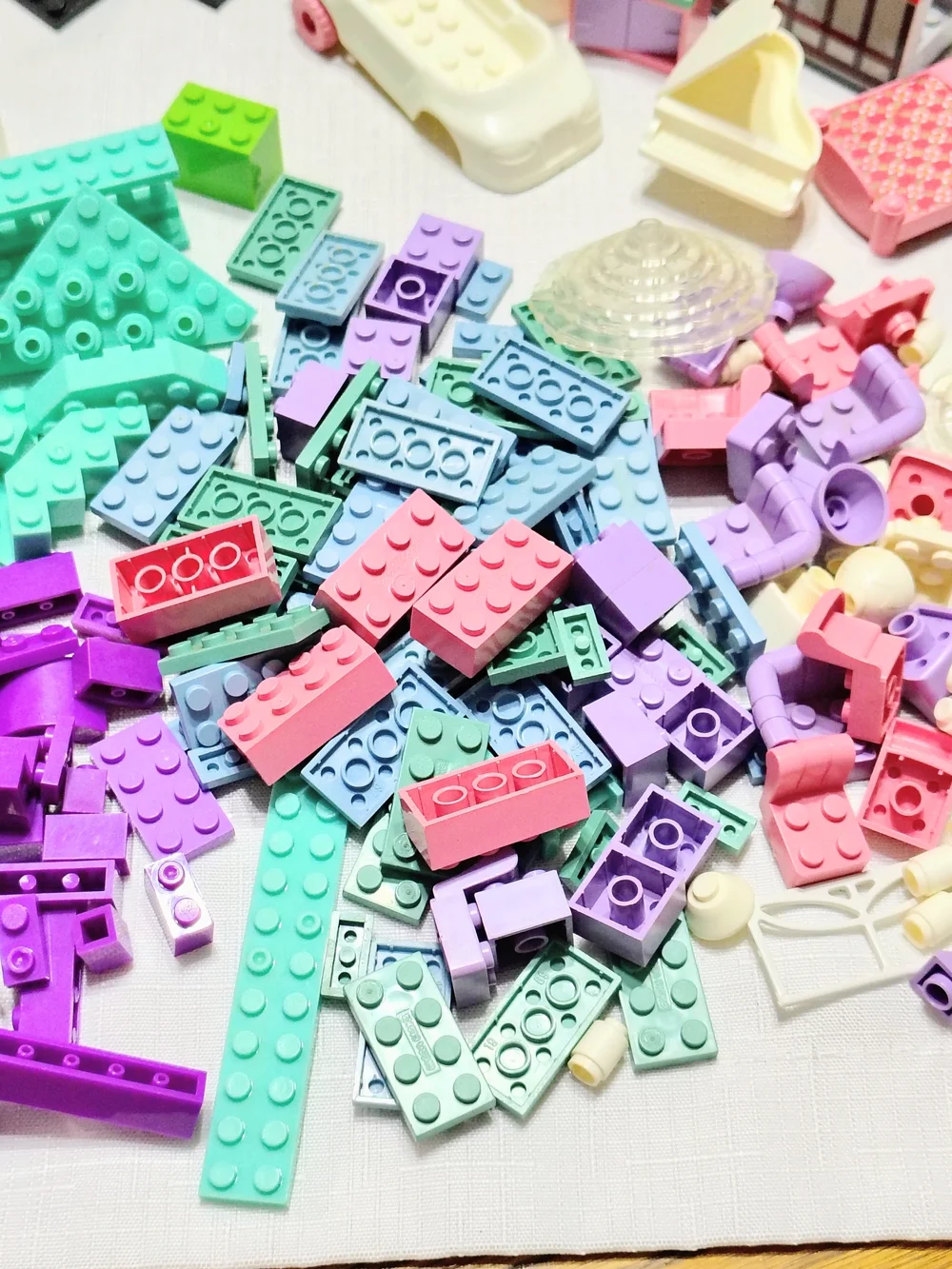 Mega Bloks Multi-Color Plates Blocks Parts Pieces & Sealed Mystery Bag 2- 1/2 Lb